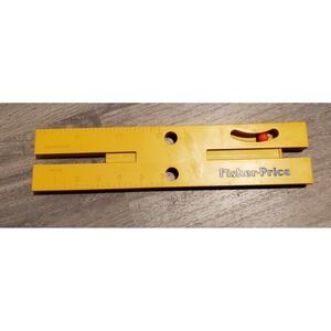 Vintage 1986 Fisher Price Toy Ruler Level Educational Learning Tool Preschool